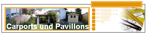 Carports und Pavillons
